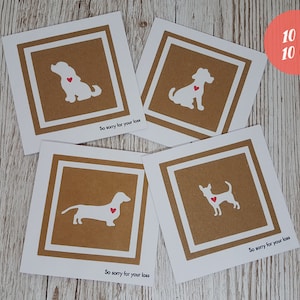 Carte de sympathie naturelle pour chien / Désolé pour votre perte / Condoléances du chien / Pont arc-en-ciel/ épagneul / Labrador/ chien saucisse/ teckel/ chihuahua