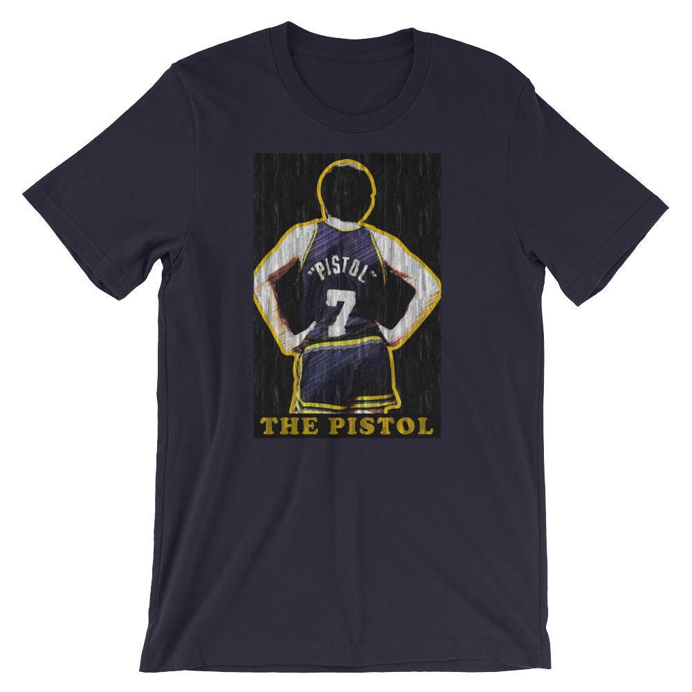Shirts, Utah Jazz Pistol Pete Maravich Baseball Tee Large