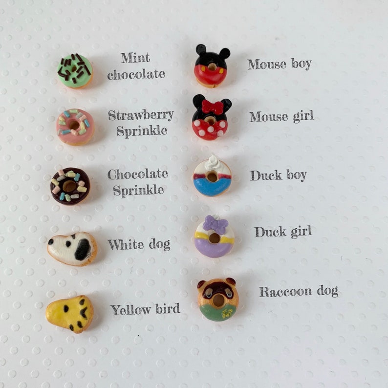 Miniature Donut Dollhouse Donut Snack food miniature donuts unicorn