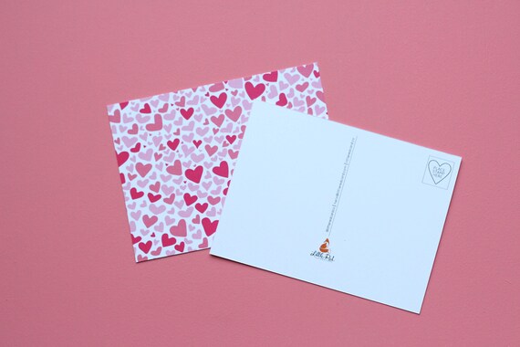 Heart Attack - POSTCARD | Single Postcard or packs of 8, 16, 30, 50 | Hand Illustrated, Calligraphy Valentines, Galentines Post Card