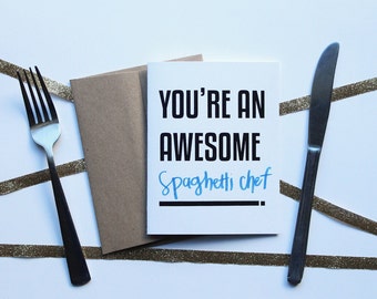 You're an Awesome...Fill in the Blank | Single card or Pack of 4 | Hand Illustrated Valentines Just Because Compliment Card