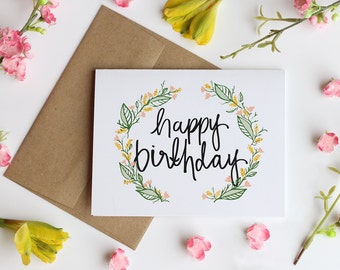 Happy Birthday June Bug | Single Card or Packs of 4 or 8 | Hand Illustrated Birthday Cards