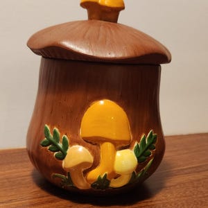 Vintage Mushroom Canister
