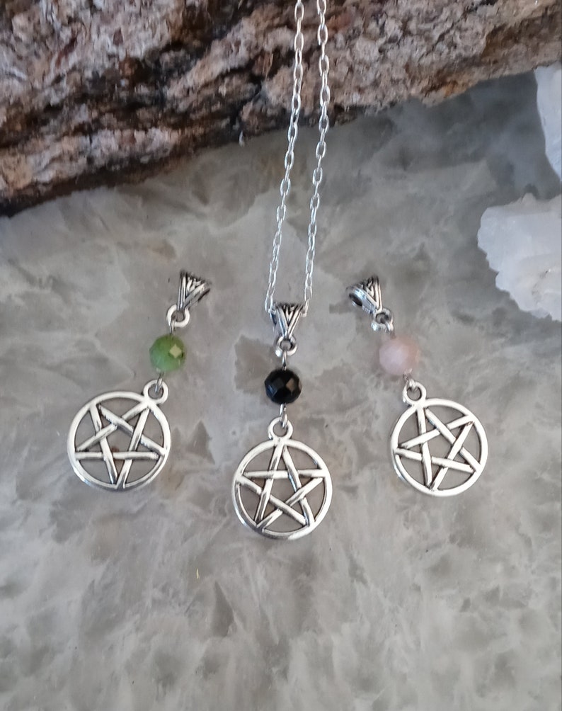 Pentacle Witch Necklace Pentacle Witches Necklace Sister Gift BFF Gift Gift for Her Soul Sisters Pendant Witch Gift