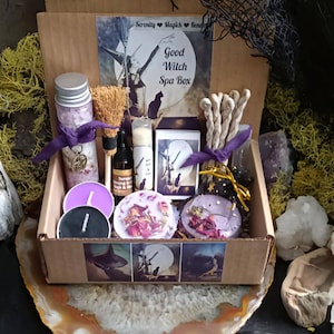 Witches Spa Box, Small Size Good Witch Set, Witch Gift, Solstice Gift Set, Witches Gift Box, Coven Sister gift, Travel Size, LGBT Gift