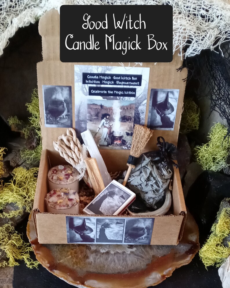 Candle Magick Good Witch Box Witch Candle Set Samhain kit Etsy