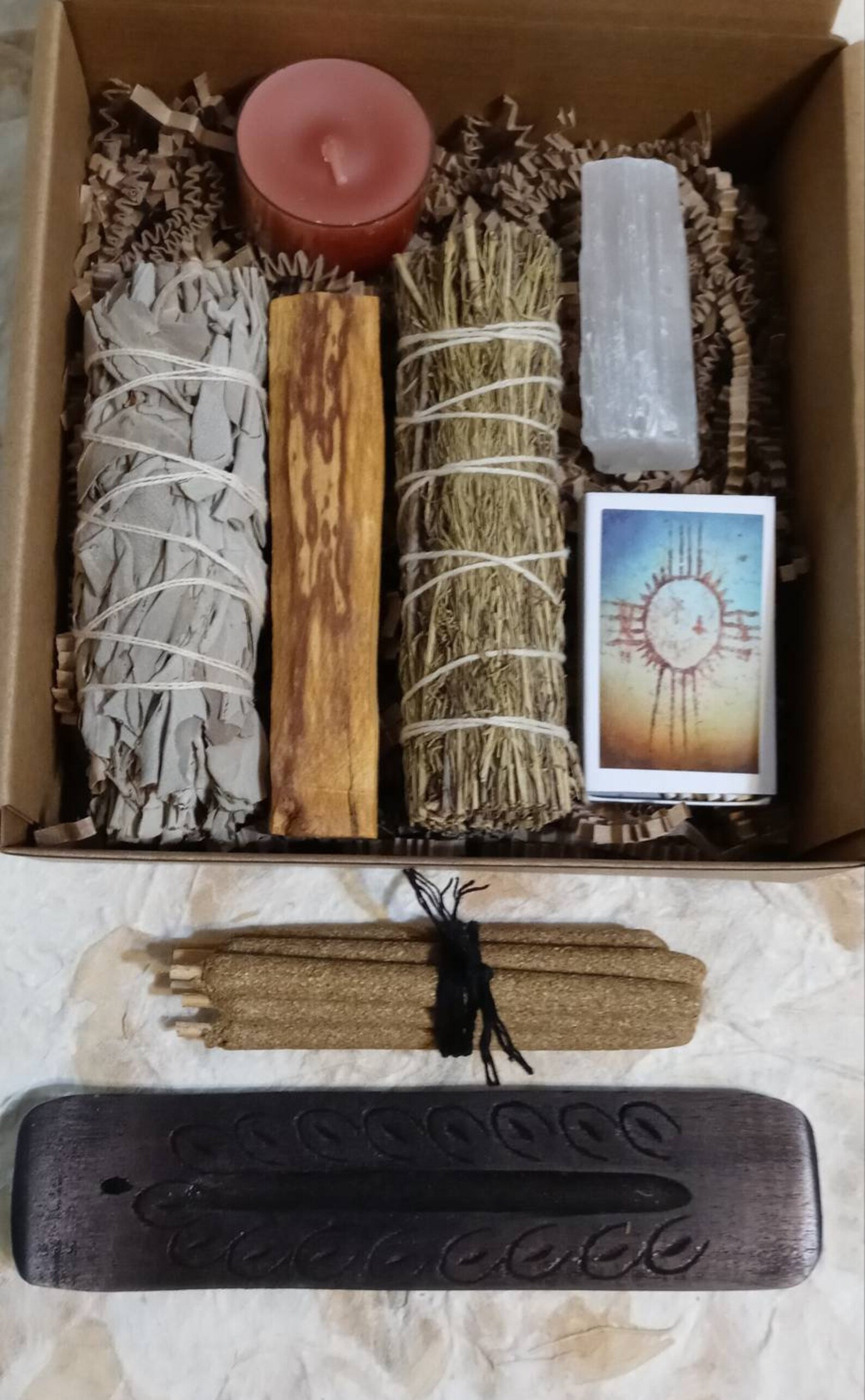 Smudge Box Native Dreams Cleansing & Clearing Box, Smudge Set, Friends Gift, Sage ...