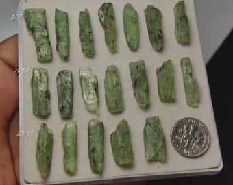Green Kyanite Druzy Cabochon | Natural Crystal Gemstone | Designer Jewelry Stone (18-25mm)