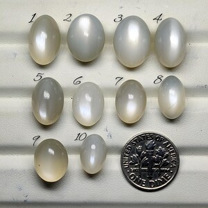 Grey Moonstone Cabochon - Natural Gemstone for Wire Wrap, Rings, Pendants, Macrame, Jewelry Making (12mmX15mm)