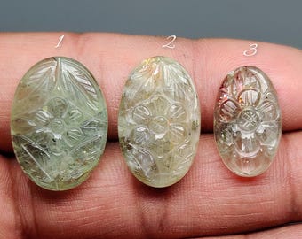 Tanzania Sunstone Carving - Natural Feldspar Gemstone Figurine, Sparkling Sunstone Crystal Art (22mm-26mm)