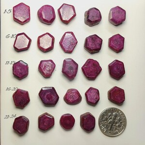 Natural Trapiche Ruby Gemstone from Myanmar, Rare Star Pattern Ruby for Collector Jewelry(9-15mm)