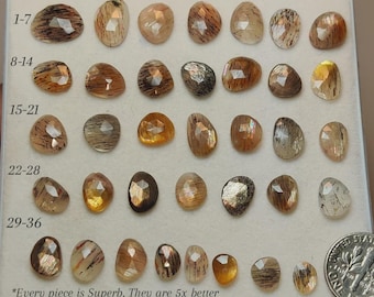 Natural Meteor Shower Sunstone Cabochon | Glitter Flash Gem | Sparkling Collector Stone (7-14mm)