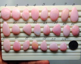 Natural Peruvian Pink Opal Cabochon - for Jewelry Making, Wire Wrapping, Rings, Pendants, Earrings (17mm-26mm)