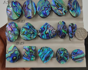 Iridescent Abalone Shell Cabochon | Rainbow Shell Gem | Ocean Glow Jewelry Stone (18-29mm)