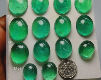 AAA Fluorite Cabochon | Purple Green Crystal Gem | Scenic Jewelry Stone (16-23mm)