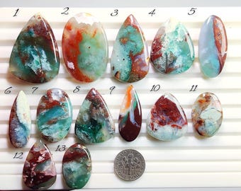 AAA Aquaprase Cabochon from Tanzania – Gemstone for Rings, Pendants, Wire wrap Jewelry Making (25mm-40mm)