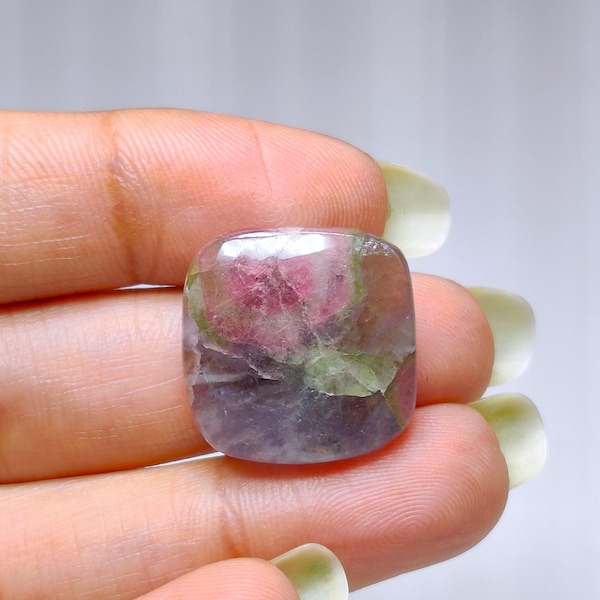 レアユニコーントルマリンジェム | 高級ジュエリー制作用の夢のようなレインボーストーン (22-18mm)