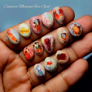 Cantera Mexican Fire Opal , Bright Orange Opal Stone for Pendant & Ring Design (11-15mm)