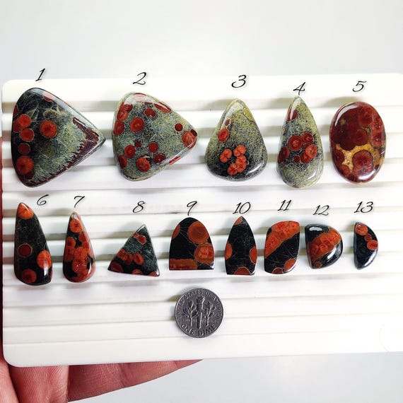 Natural Mexico Peanut Obsidian Cabochon – Gemstone for Wire Wrapping, Silver Jewelry (16mm-34mm)