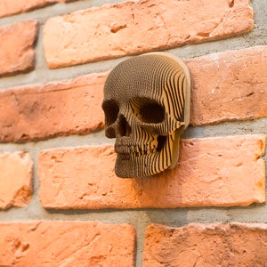 Jack: la máscara de calavera para autoensamblaje hecha de cartón ecológico. 3D DIY Puzzle escultura. imagen 2