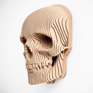 Jack: la máscara de calavera para autoensamblaje hecha de cartón ecológico. 3D DIY Puzzle escultura. imagen 4