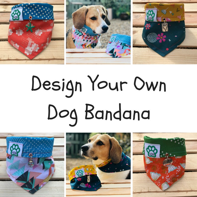 DOG BANDANA Size LARGE Custom design your own made to Etsy