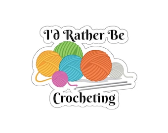 CRAFTY Sticker | Crochet Gift | Vinyl Sticker