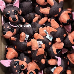 Stuff Min Pin BT2MPS Miniature Pinscher Min Pin Handmade Plushie Plush Stuffed Animal ...