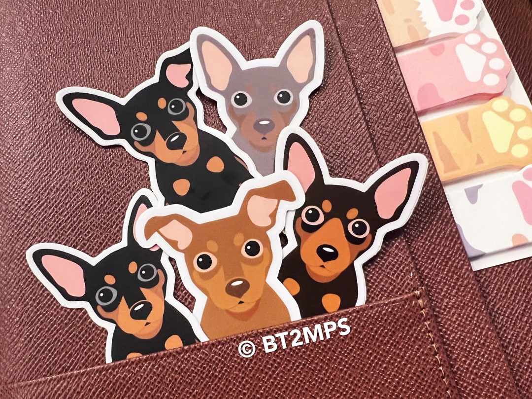 BT2MPS Miniature Pinscher Min Pin Dog Die Cut Vinyl Sticker - Etsy