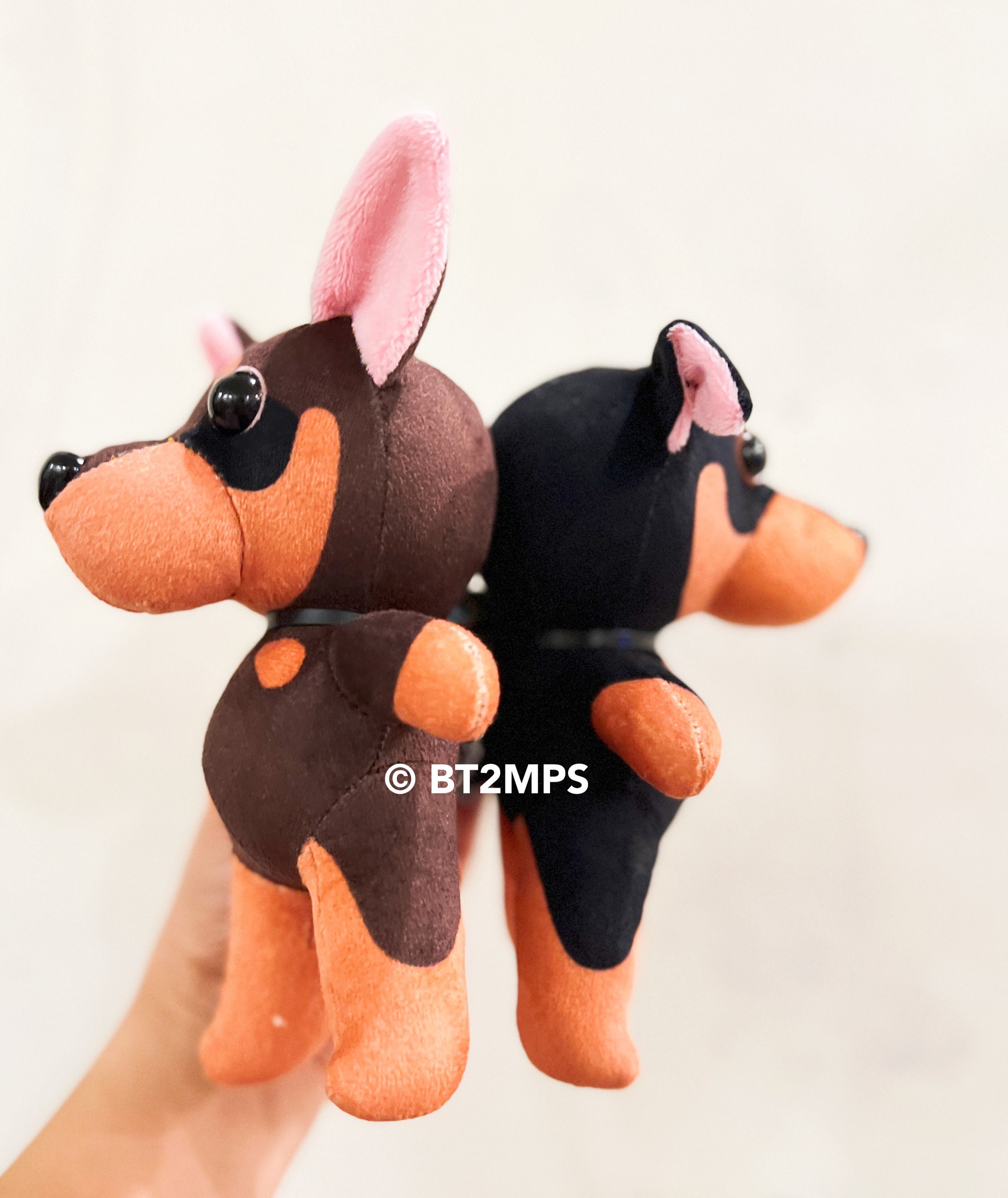 BT2MPS Miniature Pinscher Min Pin Handmade Plushie Plush
