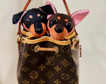 BT2MPS Miniature Pinscher Min Pin Handmade Plushie Plush Stuffed Animal Toy