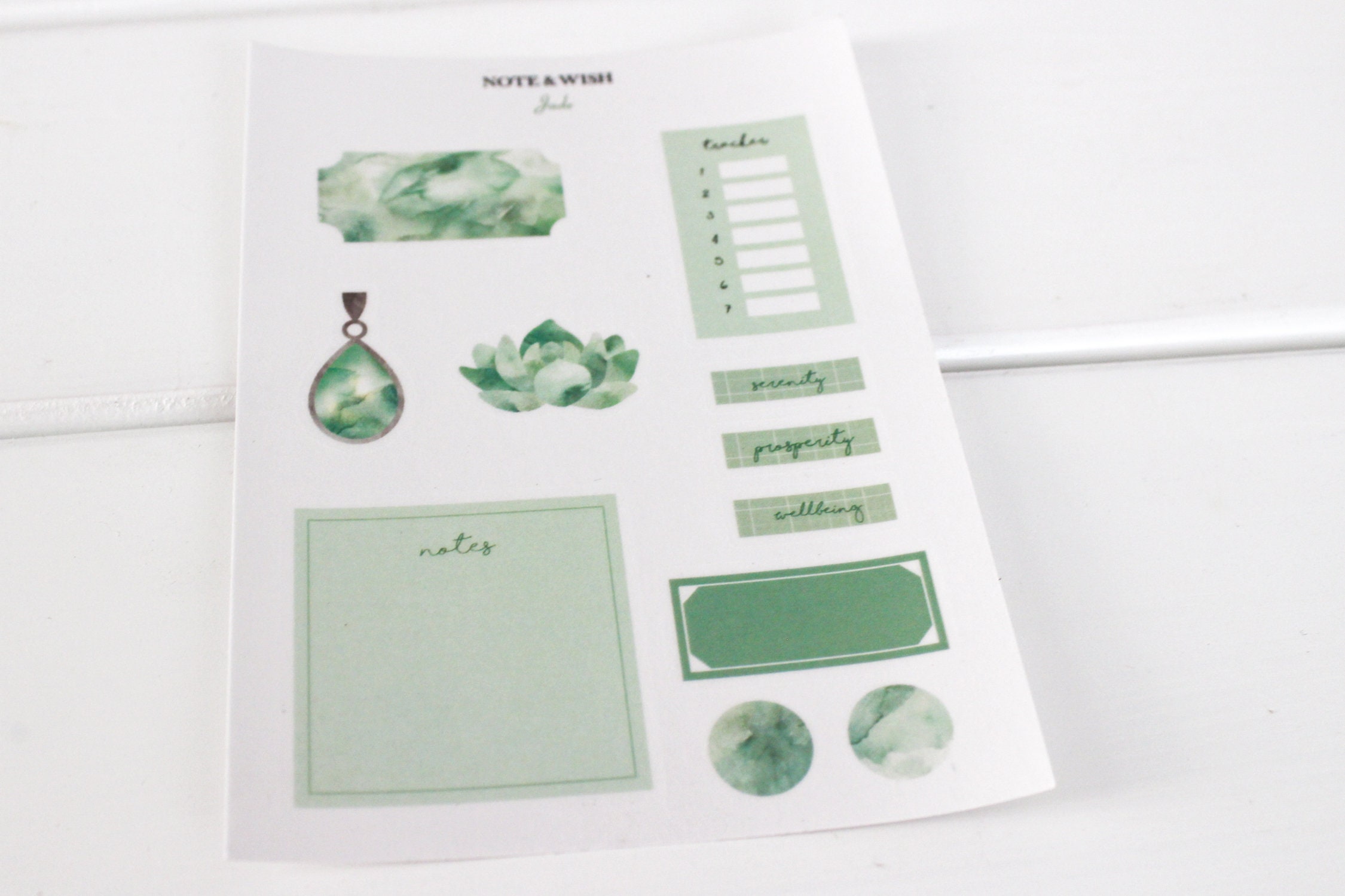 Jade Stickers Etsy