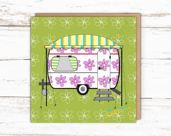 Retro Caravan Card - For Birthdays and More!