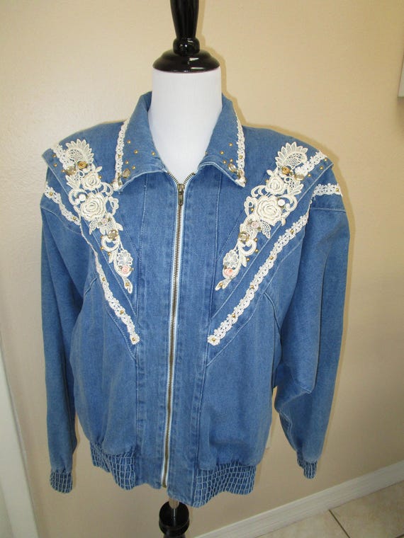 bedazzled jean jacket