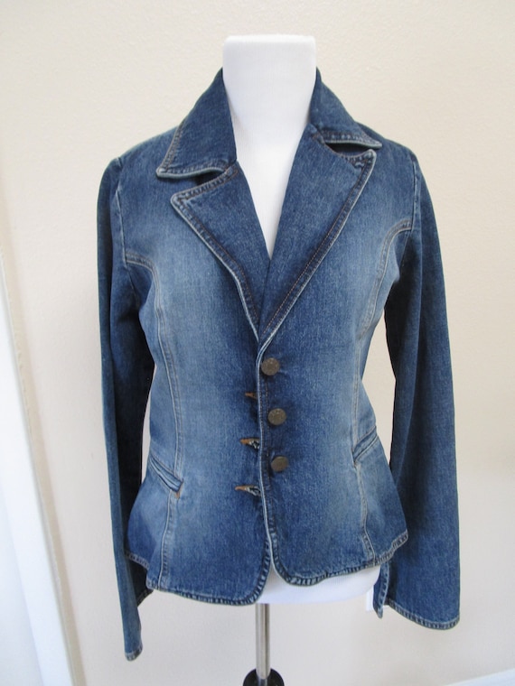 Vintage Woman's Guess Blazer Jean Jacket / Size Sm