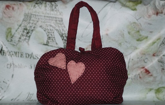 Borsa Bordeaux Con Ampia Pochette Interna Etsy Australia