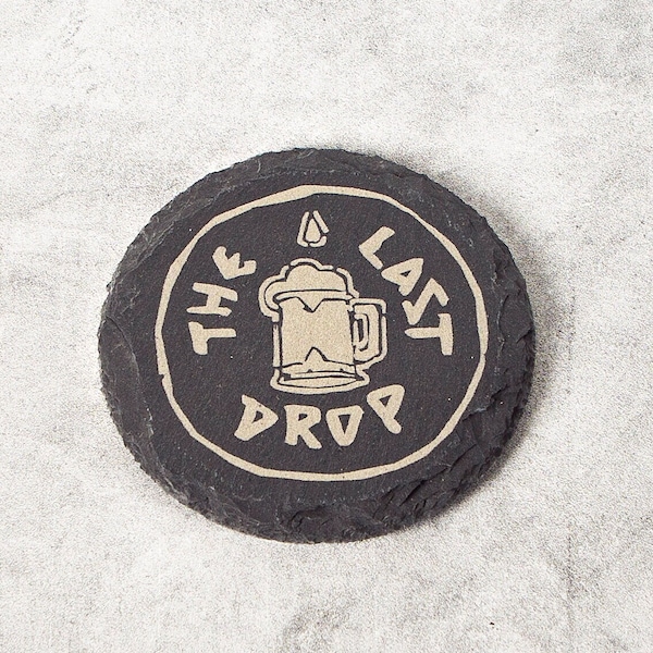 Arcane "The Last Drop" Bar Slate Coaster