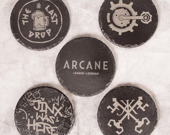 Arcane "League of Legends" Slate Coasters