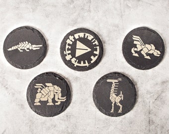 Horizon - Zero Dawn / Forbidden West Slate Coasters