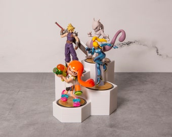 amiibo マリオ ゴールフラッグ スタンド ディスプレイ この発想、イイ！アミーボを並べて飾れる、マリオのゴールポール