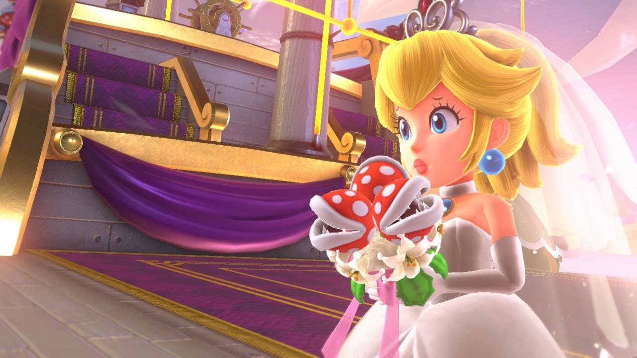 Princess peach wedding dress discount