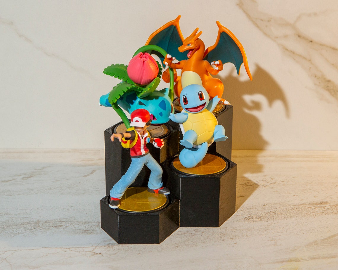 Amiibo Display Stand Modular Holds 4 per module Etsy