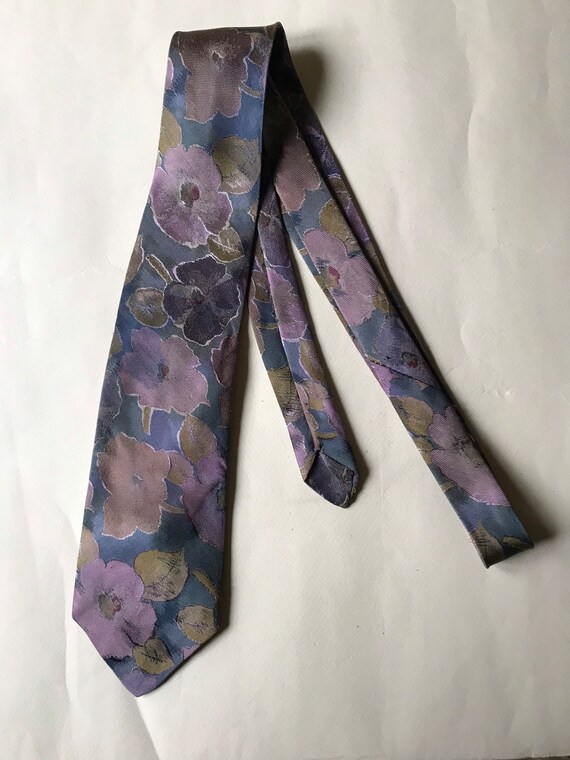 Kitschy cute floral 80s vintage necktie by Gehal,… - image 2