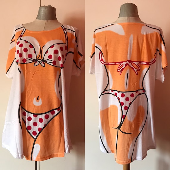 Body with polka dot bikini printed late 80s/early… - image 1