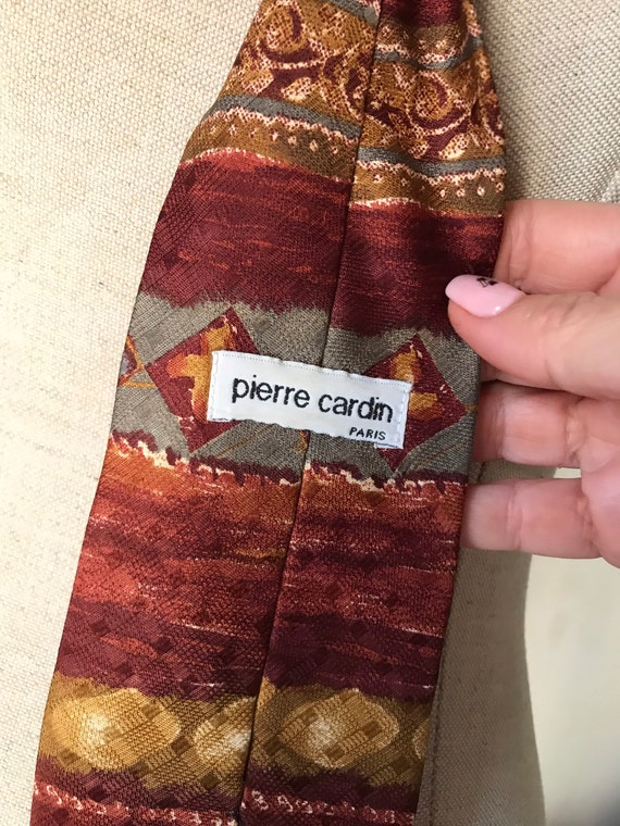 Pierre Cardin all silk made 80s vintage necktie i… - image 6