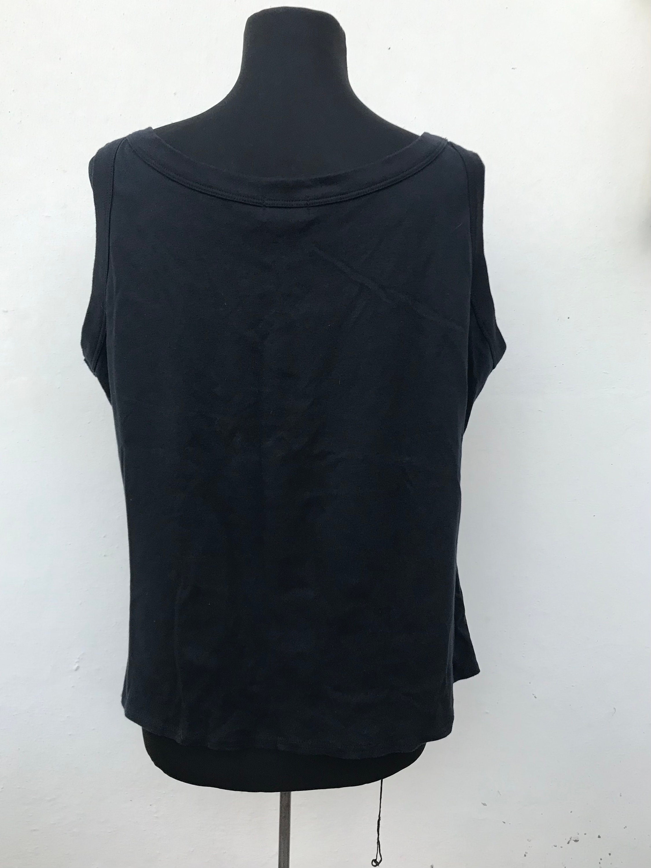 90s CROSS COLOURS タンクトップ black xlarge Big Cross 90's Vintage Black Tank Top With Impressive Big