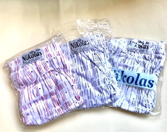 3 retro underwear for men, 80s vintage all cotton, men’s briefs available in three different hues and sizes. Brand new