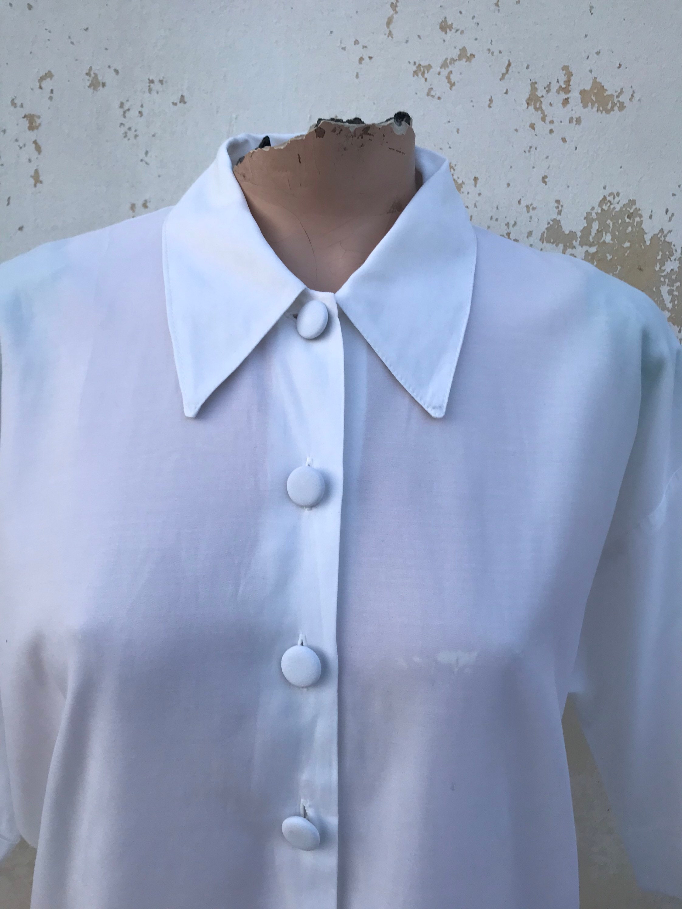 トップス 80s 90s EURO linen open collar shirt ITA 80s 90s EURO linen open collar shirt ITA - メルカリ