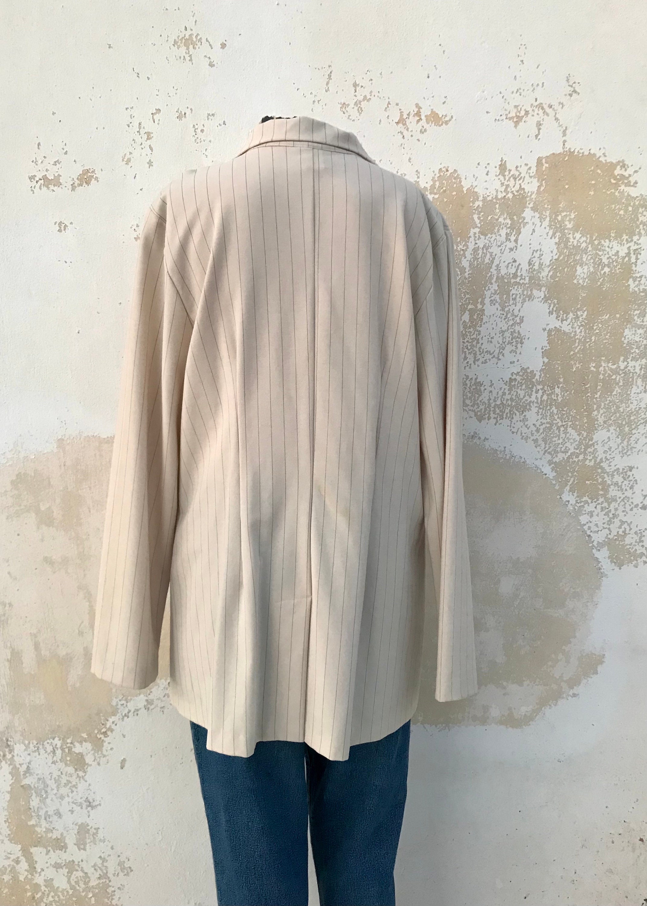 Céline by Champion 80s Vintage Long One Button Blazer With