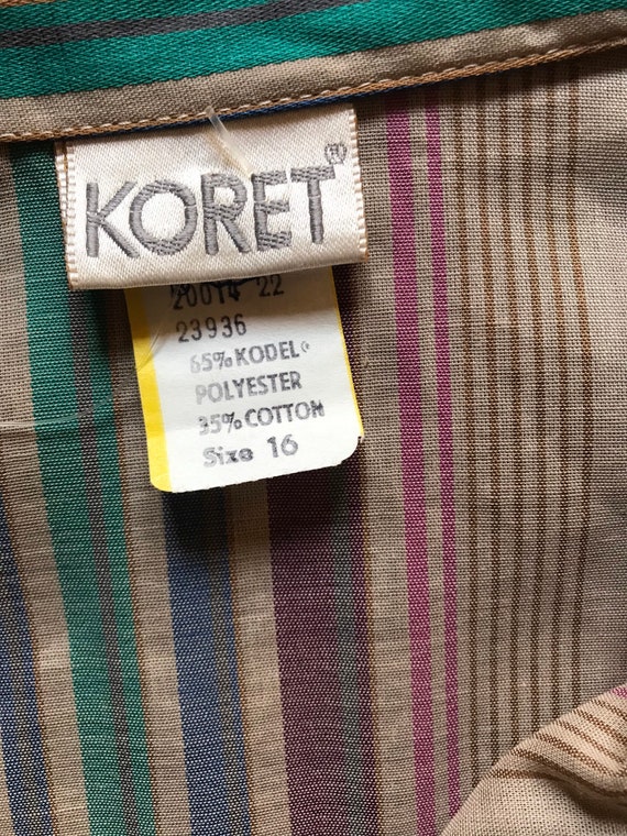 Koret of California striped buttoned mens shirt i… - image 9